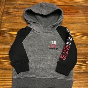 Tommy Hilfiger Infant 12m Gray and Black Hoodie
